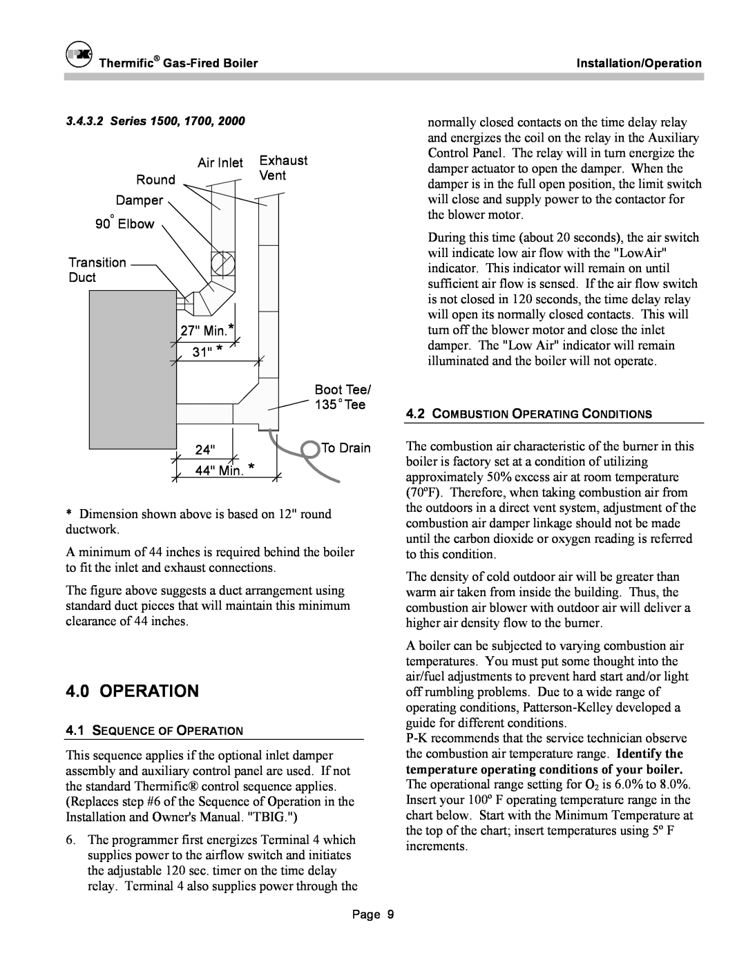 Patterson-Kelley DVSCM-02 owner manual 4.0OPERATION 