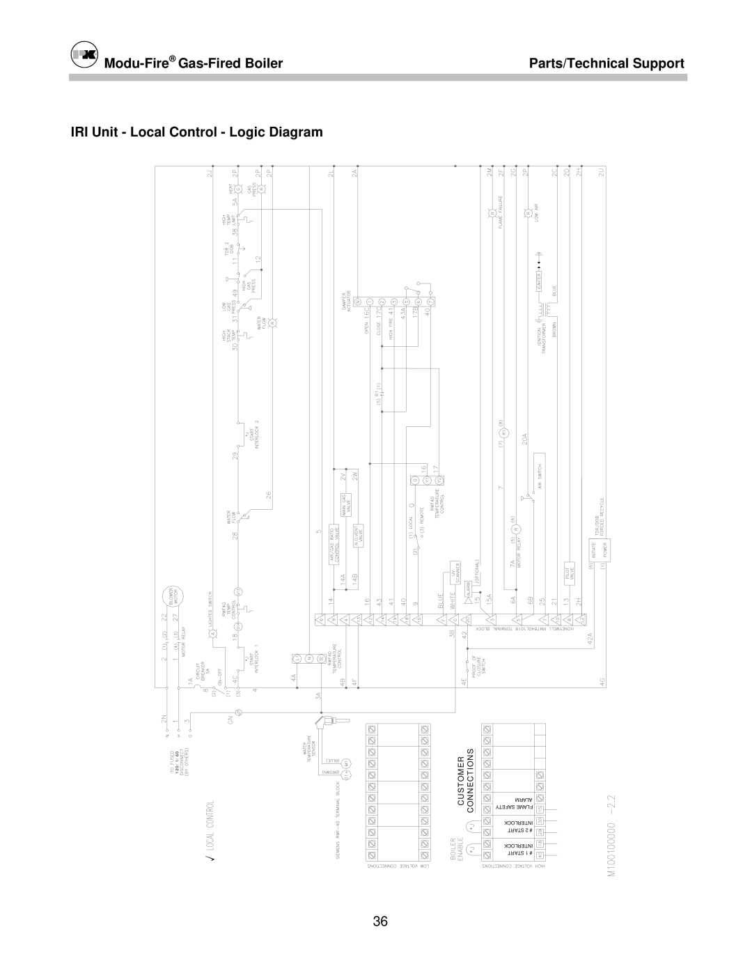 Patterson-Kelley MOD-04 owner manual Connections Customer 