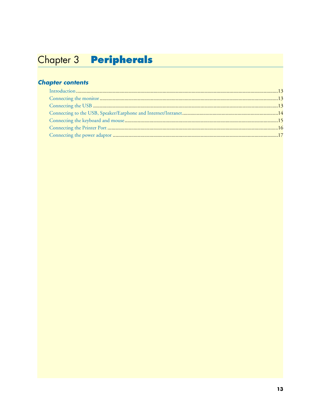 Patton electronic 07M6070-UM user manual Peripherals 