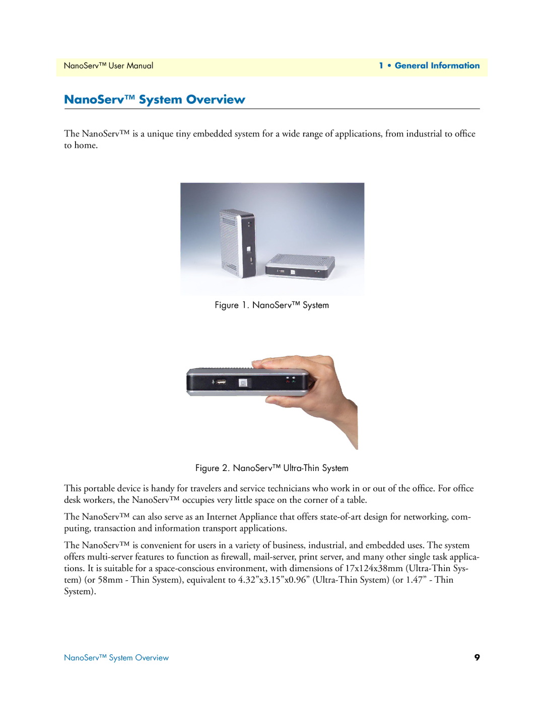 Patton electronic 07M6070-UM user manual NanoServ System Overview 