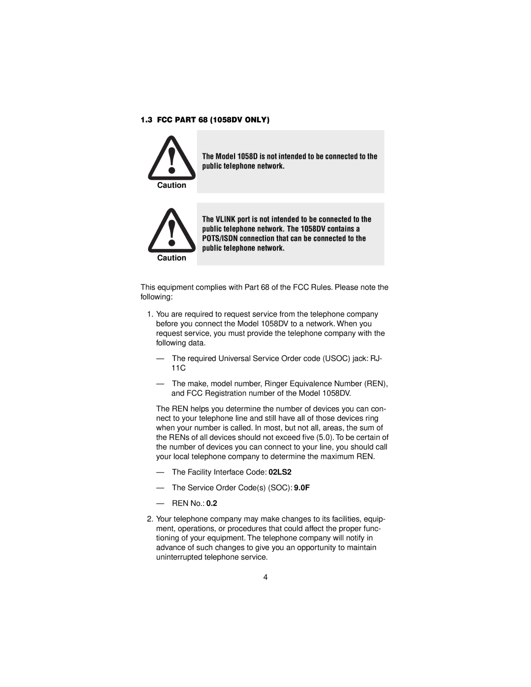 Patton electronic 1058 user manual 