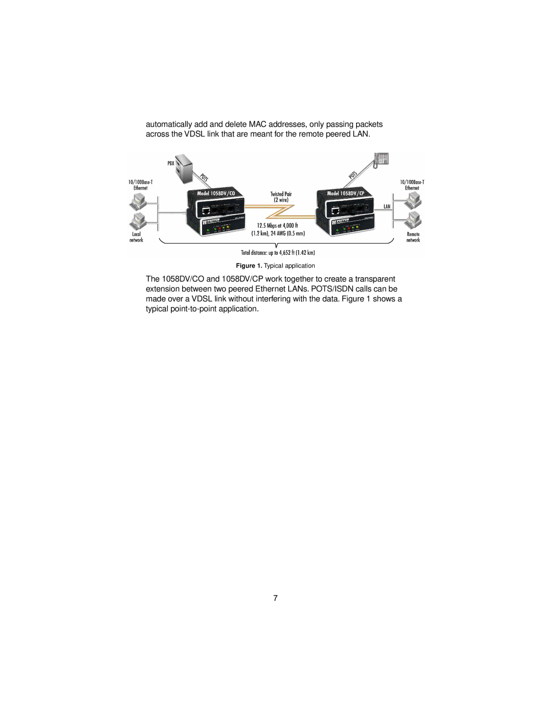 Patton electronic 1058 user manual Typical application 