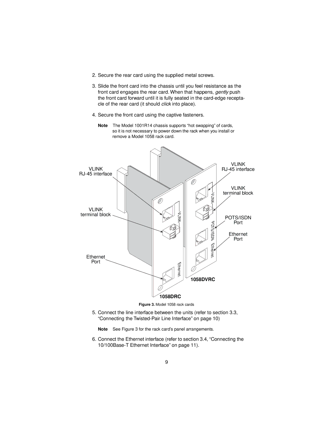 Patton electronic user manual Vlink, 1058DVRC 1058DRC 