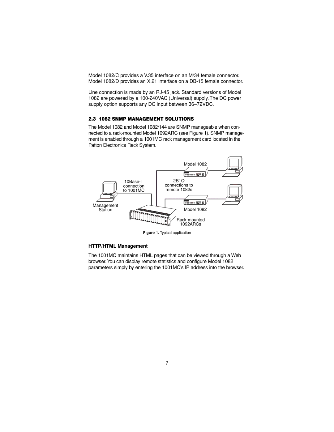 Patton electronic 1082/144 user manual Snmp Management Solutions, HTTP/HTML Management 