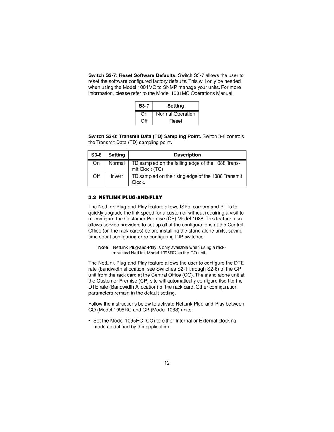 Patton electronic 1088/K user manual Netlink PLUG-AND-PLAY 