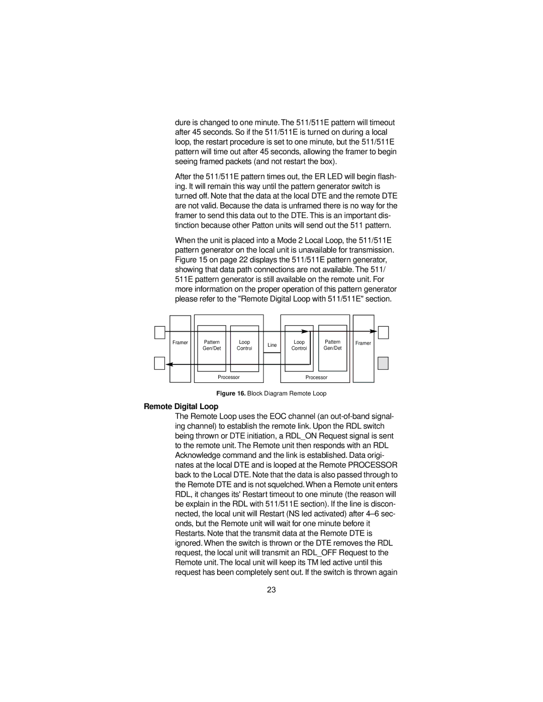 Patton electronic 1088/K user manual Remote Digital Loop, Block Diagram Remote Loop 