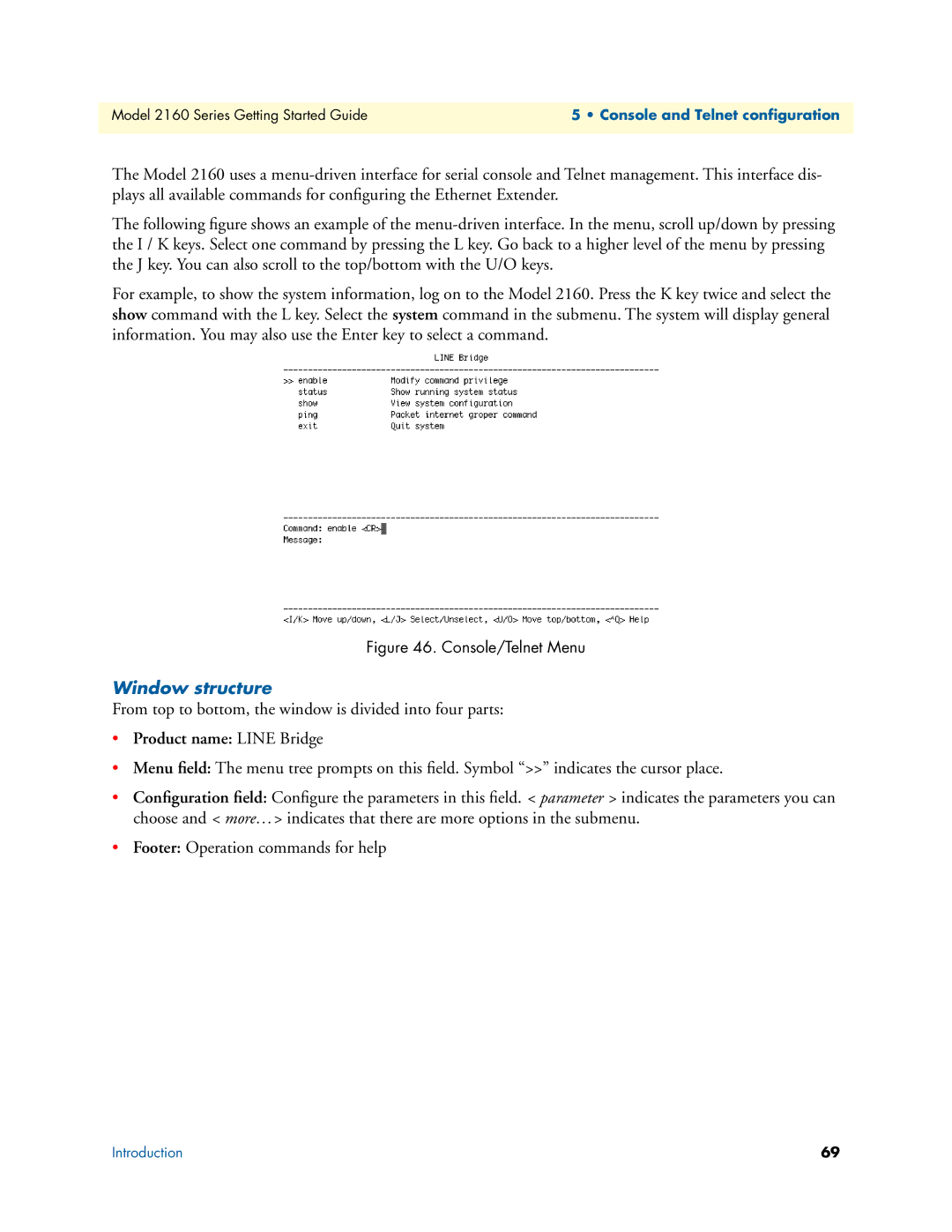 Patton electronic 07M2160-GS, 2160 Series manual Window structure, Product name Line Bridge 