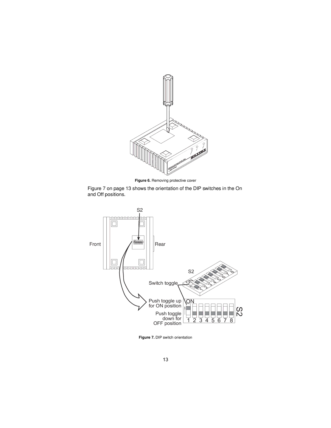 Patton electronic 2172 user manual Switch toggle 