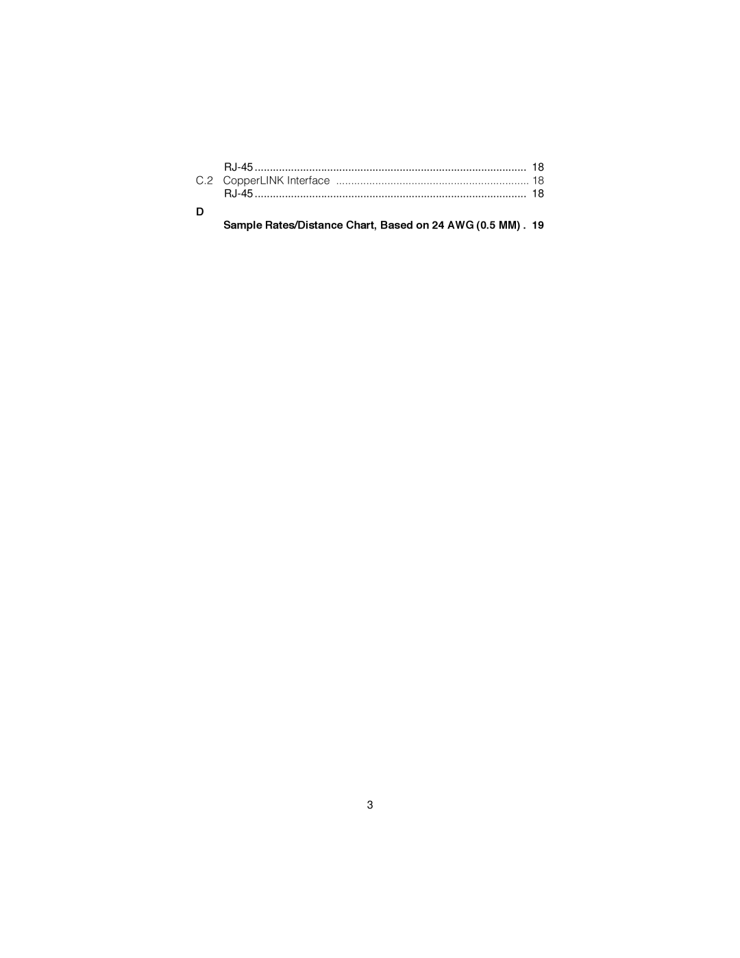 Patton electronic 2173R user manual Sample Rates/Distance Chart, Based on 24 AWG 0.5 MM 