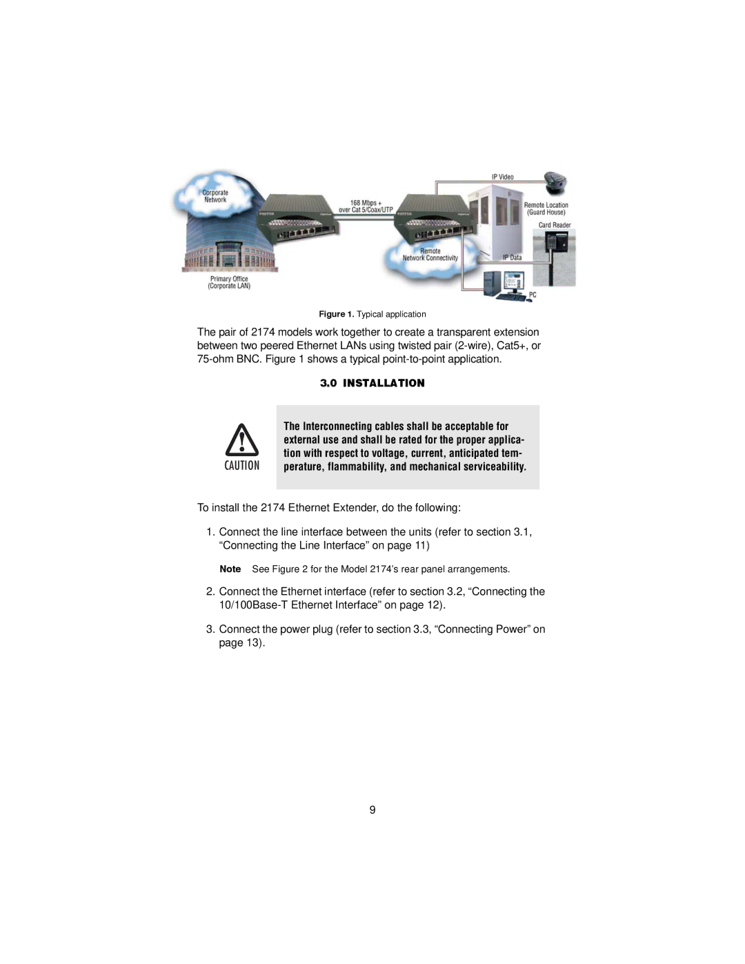 Patton electronic 2174 user manual Installation, Typical application 