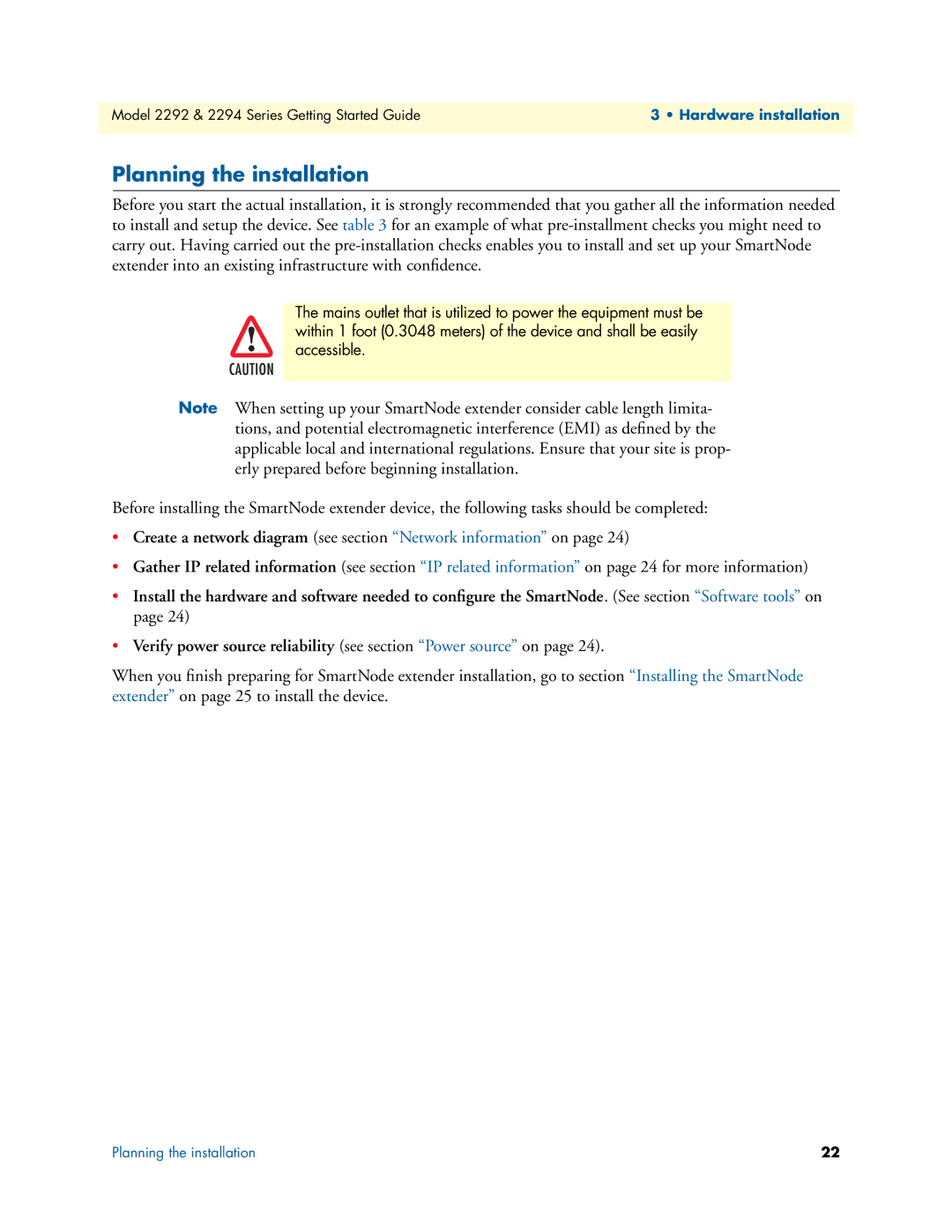 Patton electronic 2294, 2292 manual Planning the installation, Create a network diagram see section Network information on 