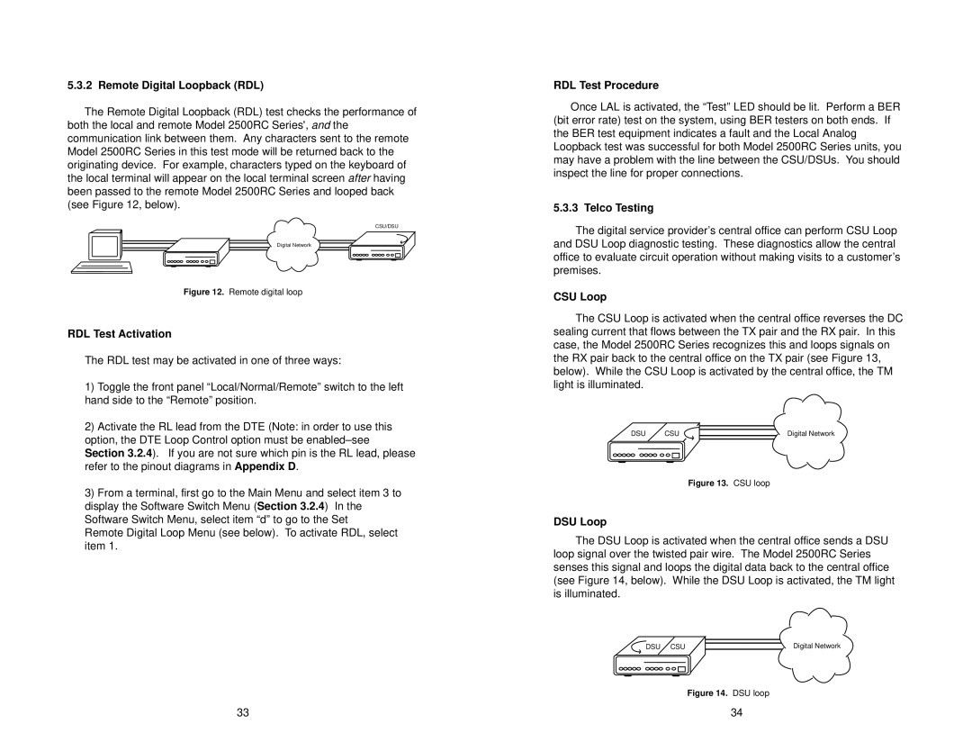 Patton electronic 2520RC Remote Digital Loopback RDL, RDL Test Activation, RDL Test Procedure, Telco Testing, CSU Loop 