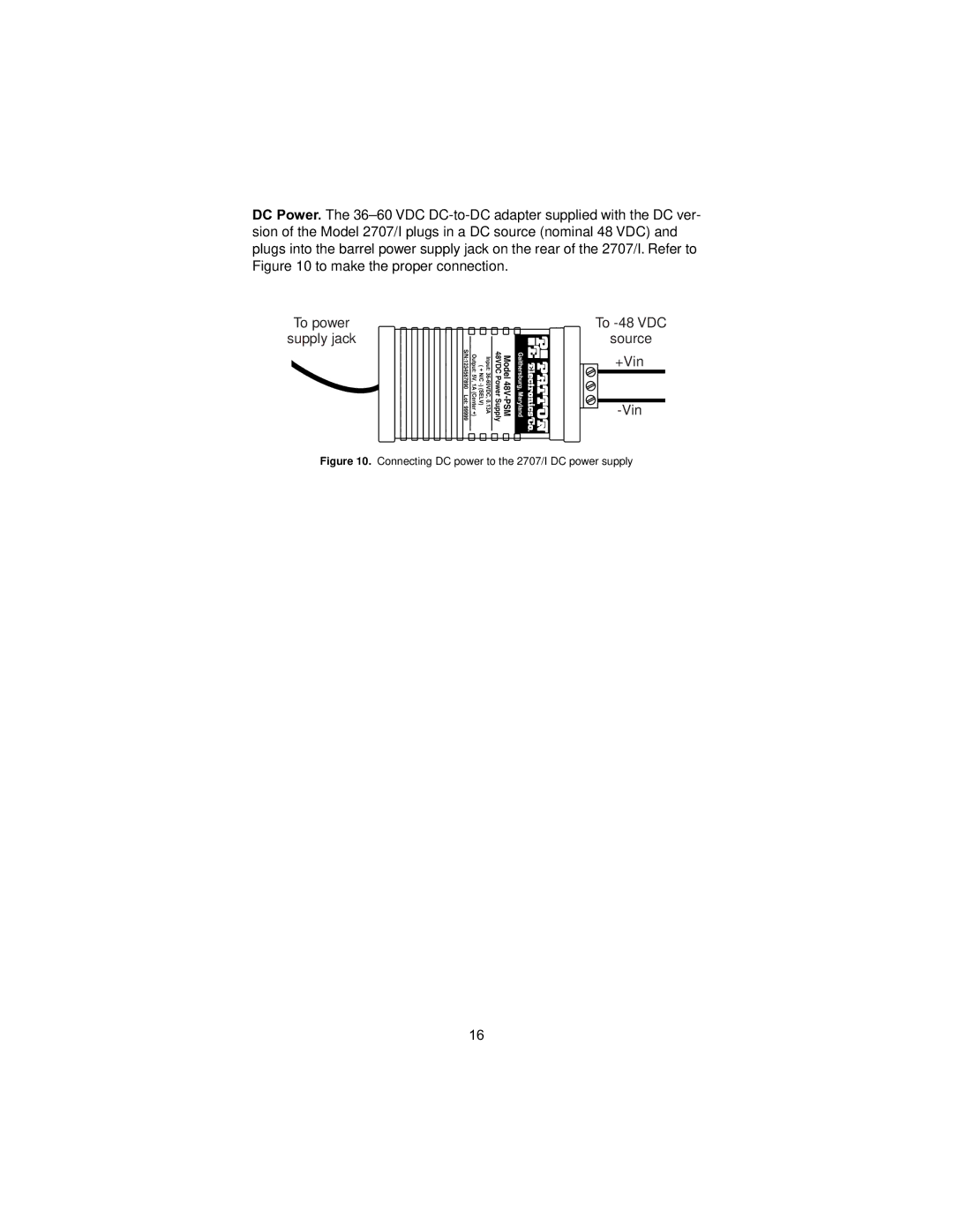 Patton electronic 2707/I user manual +Vin 