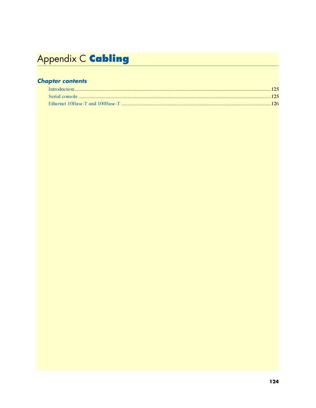 Patton electronic 2800 user manual Appendix C Cabling 