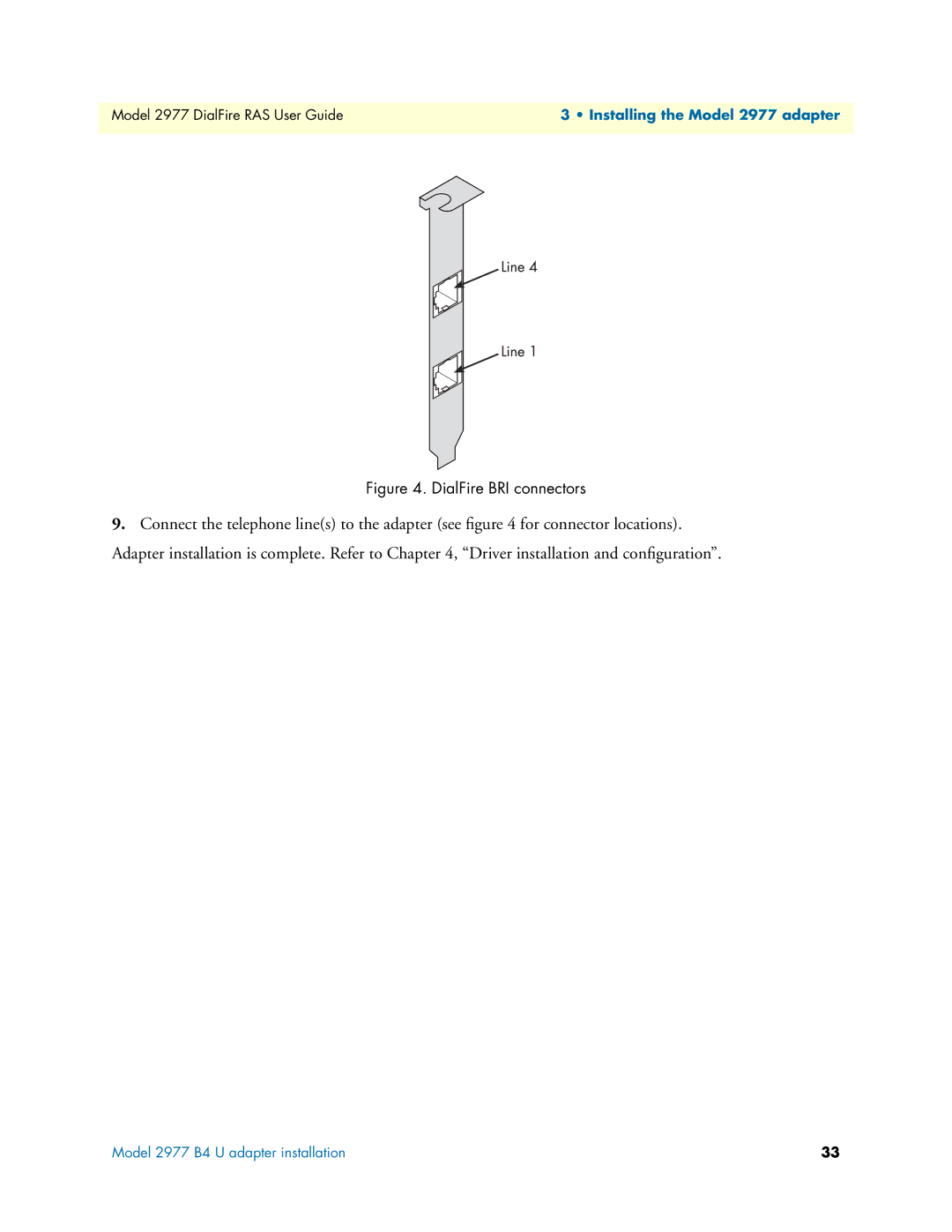 Patton electronic 2977 manual DialFire BRI connectors 