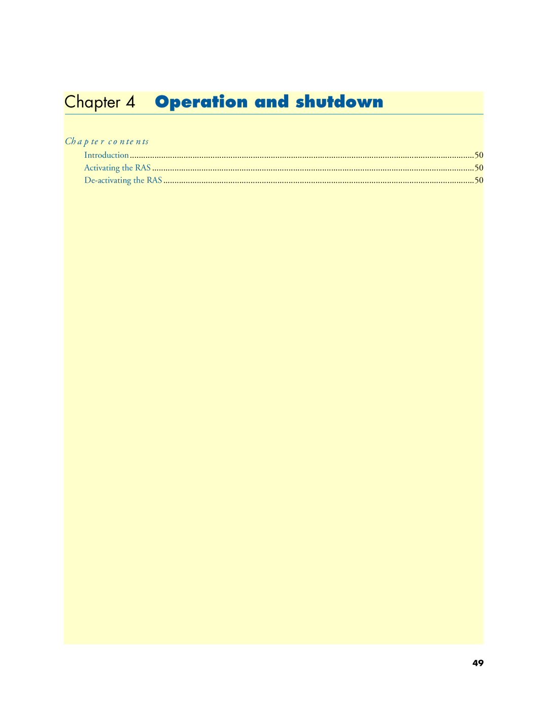 Patton electronic 2960, 2996 user manual Operation and shutdown 