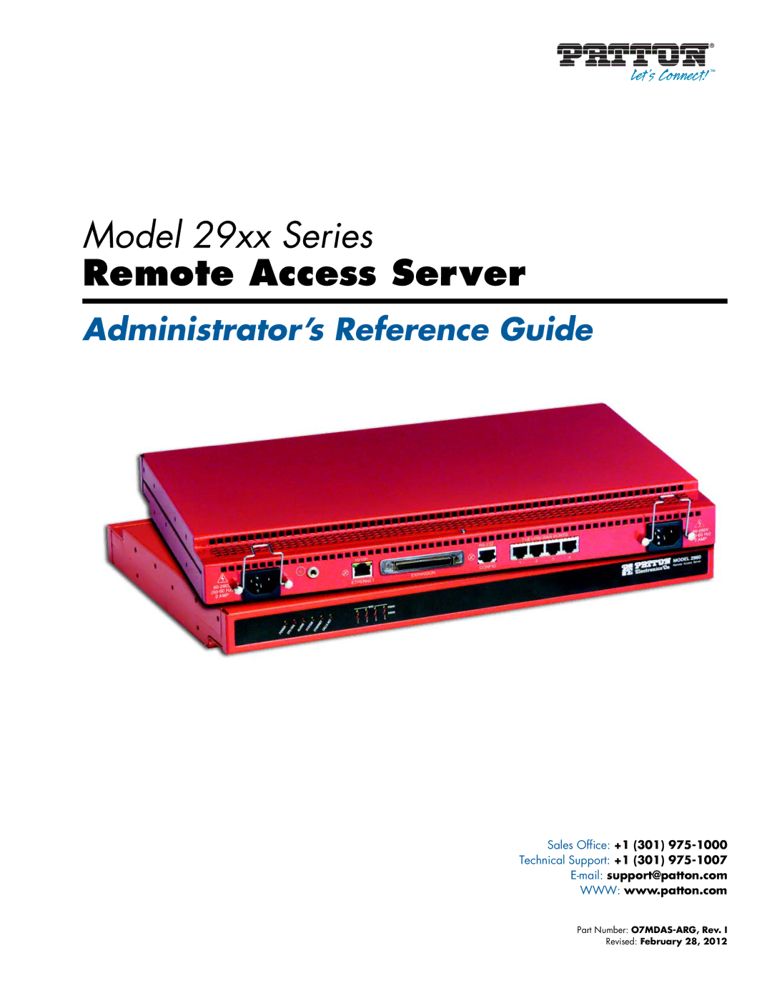 Patton electronic 29XX manual Remote Access Server 