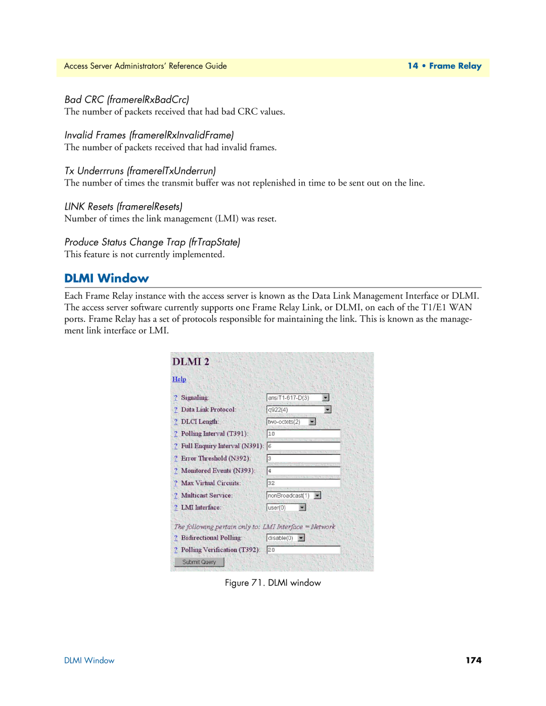 Patton electronic 29XX manual Dlmi Window 