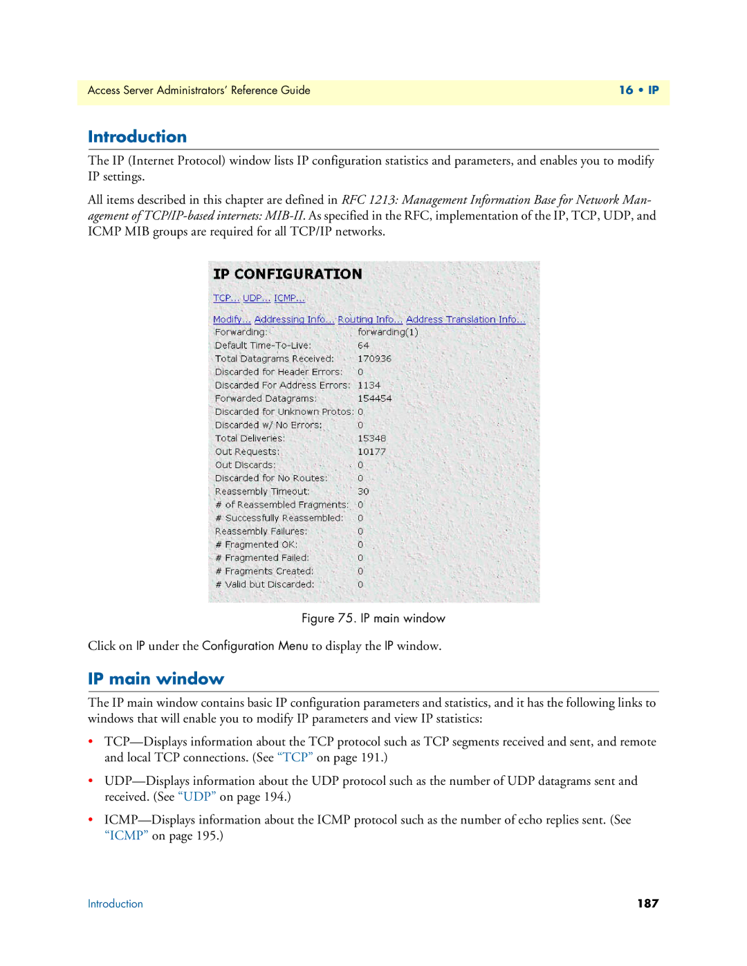 Patton electronic 29XX manual IP main window 