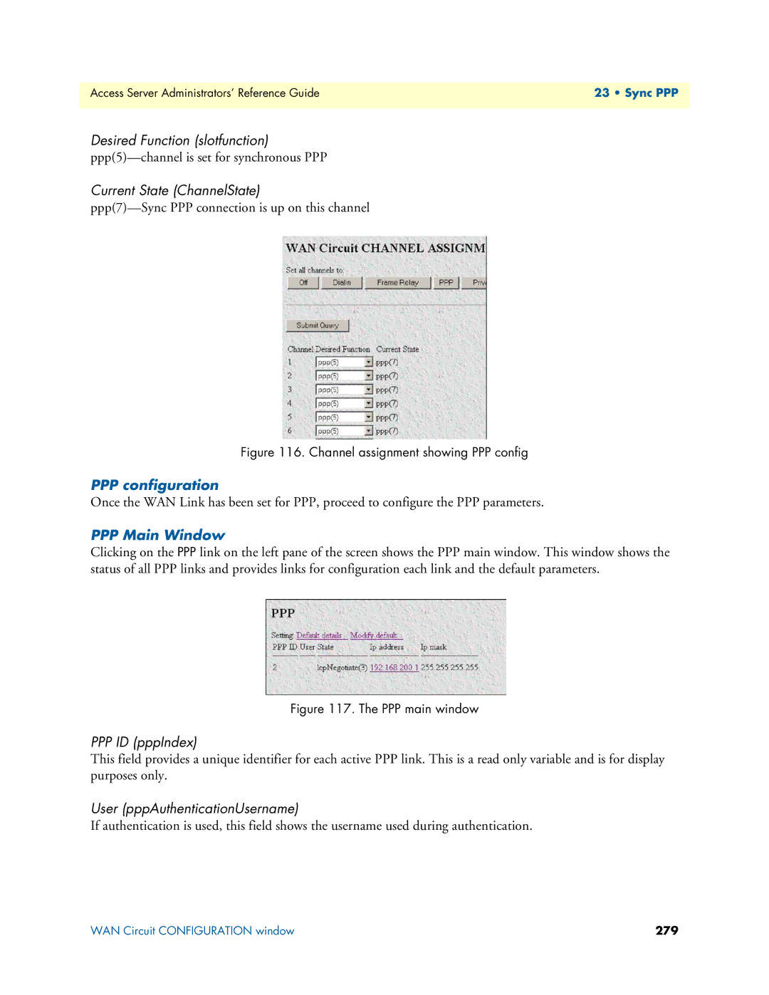 Patton electronic 29XX manual PPP configuration, PPP Main Window 