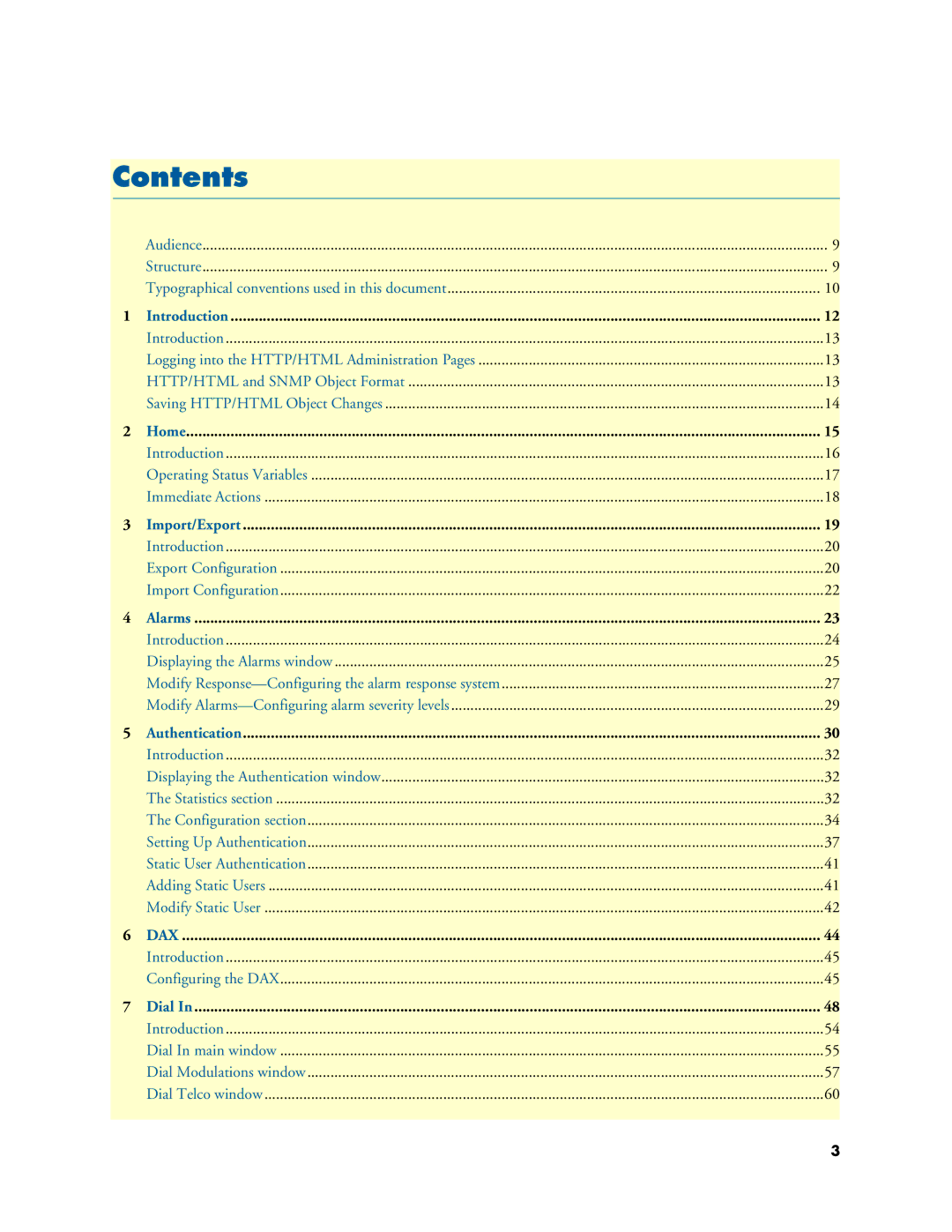 Patton electronic 29XX manual Contents 