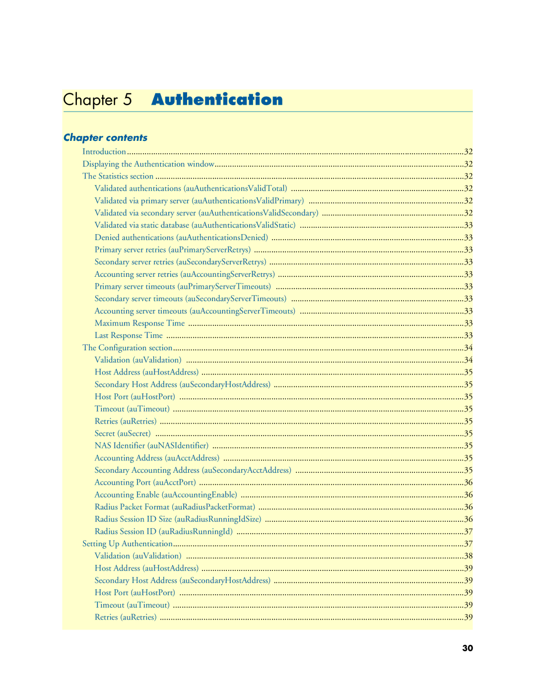 Patton electronic 29XX manual Authentication 