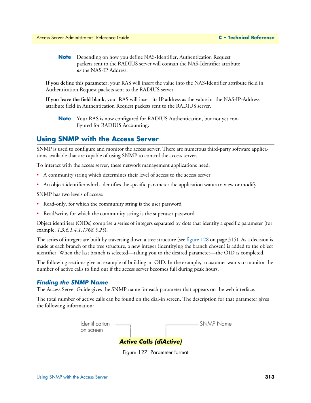 Patton electronic 29XX manual Using Snmp with the Access Server, Finding the Snmp Name 