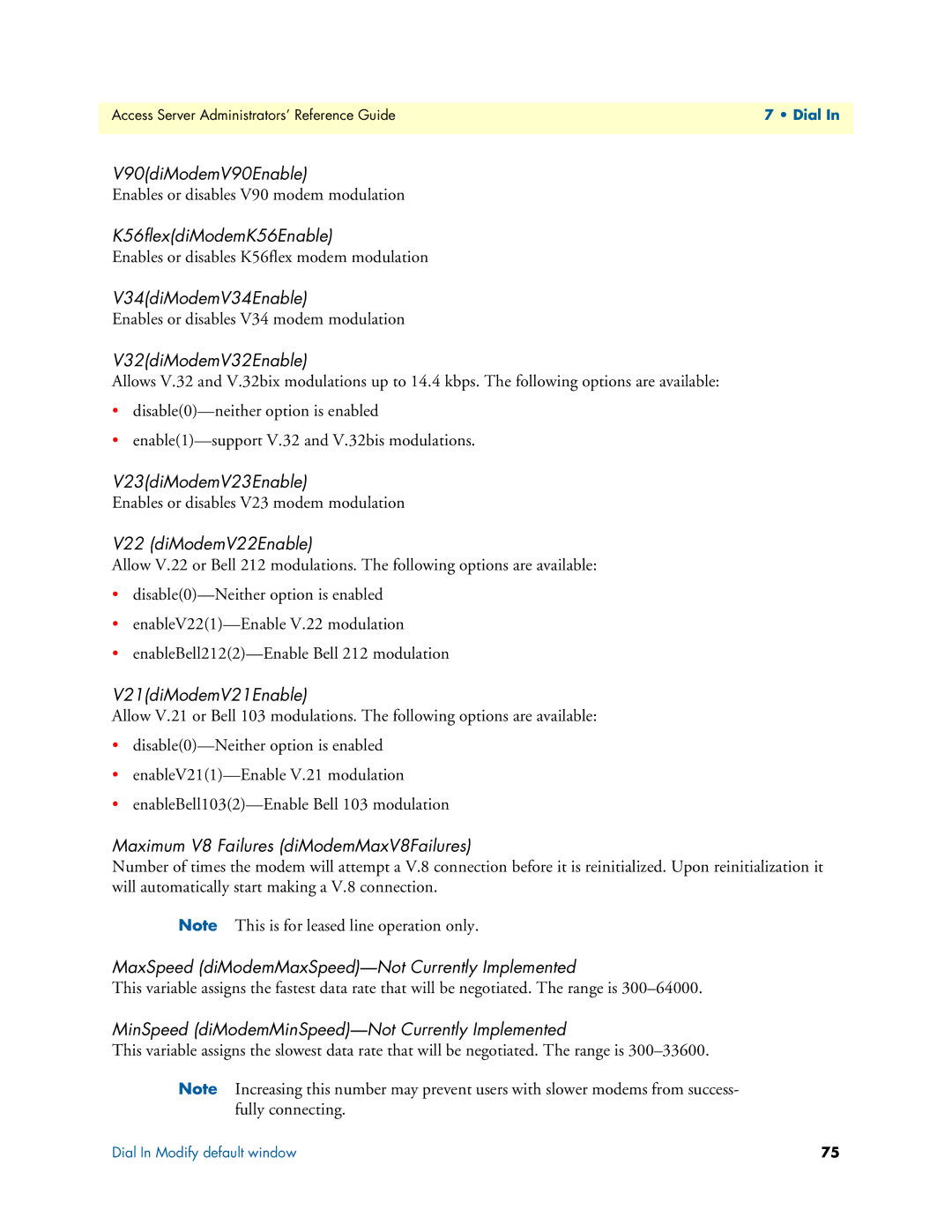 Patton electronic 29XX manual V90diModemV90Enable, K56flexdiModemK56Enable, V34diModemV34Enable, V32diModemV32Enable 