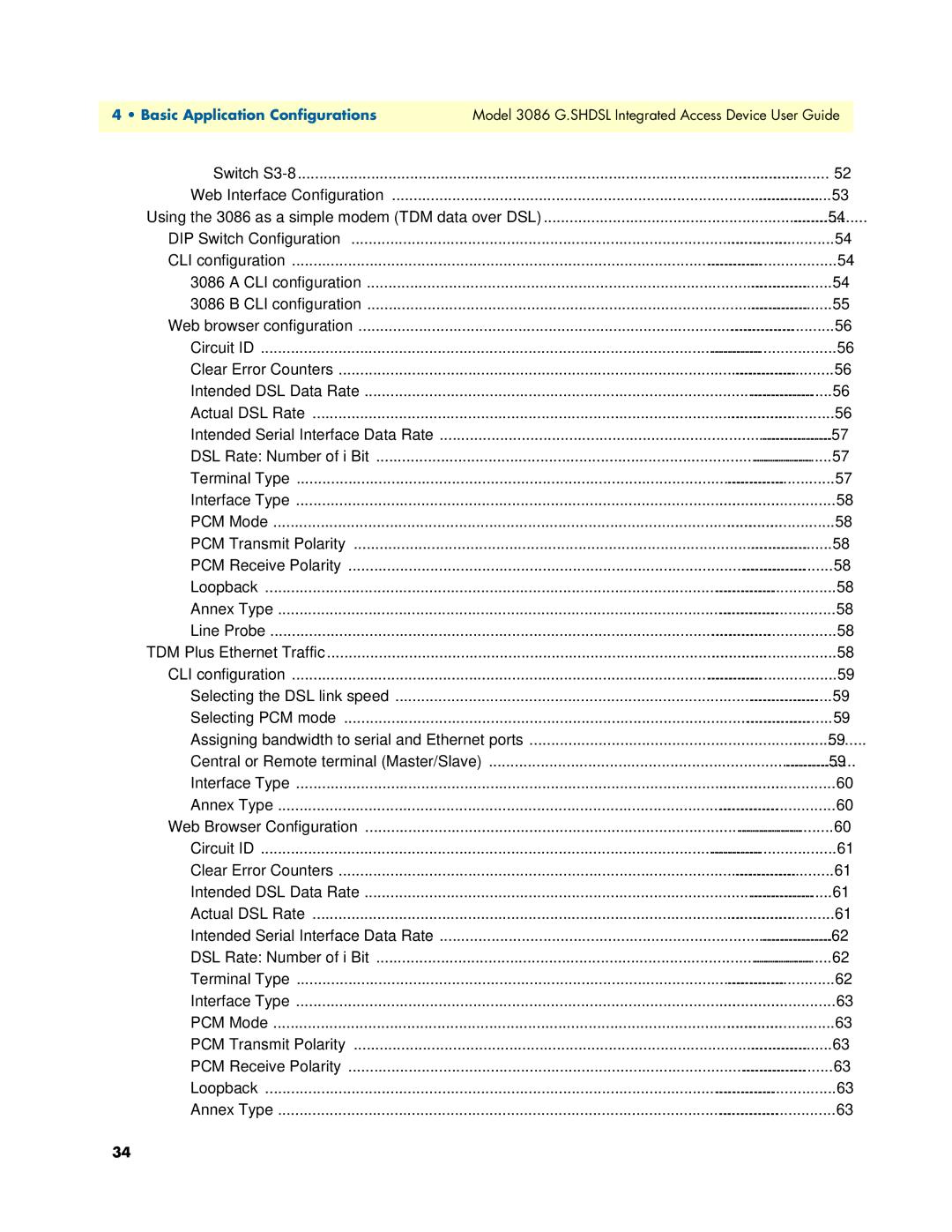 Patton electronic 3086 manual Basic Application Configurations 