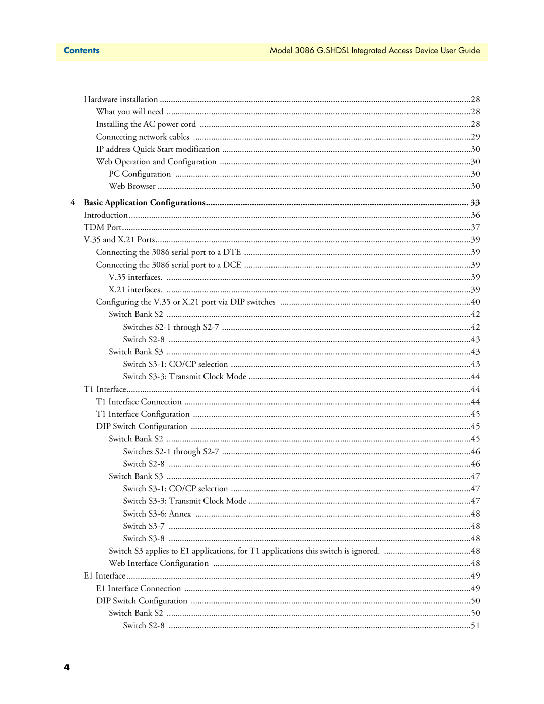 Patton electronic 3086 manual Basic Application Configurations 