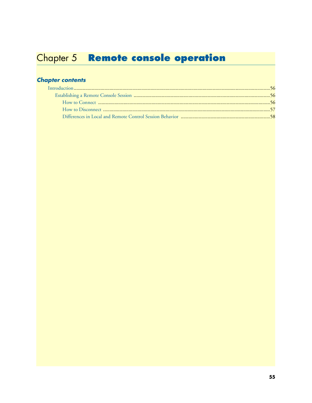 Patton electronic 3088 Series user manual Remote console operation, Chapter contents 