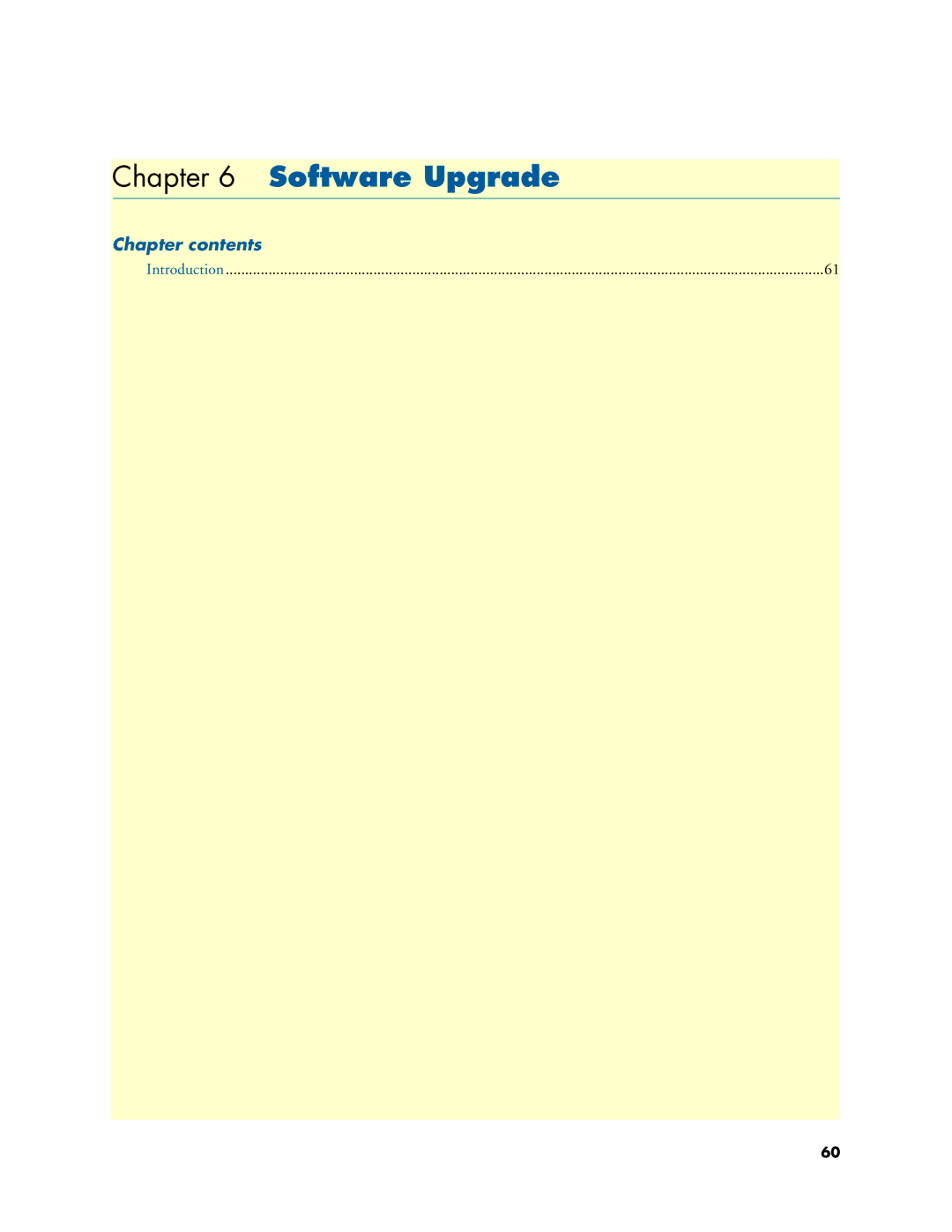 Patton electronic 3088 Series user manual Software Upgrade, Chapter contents 