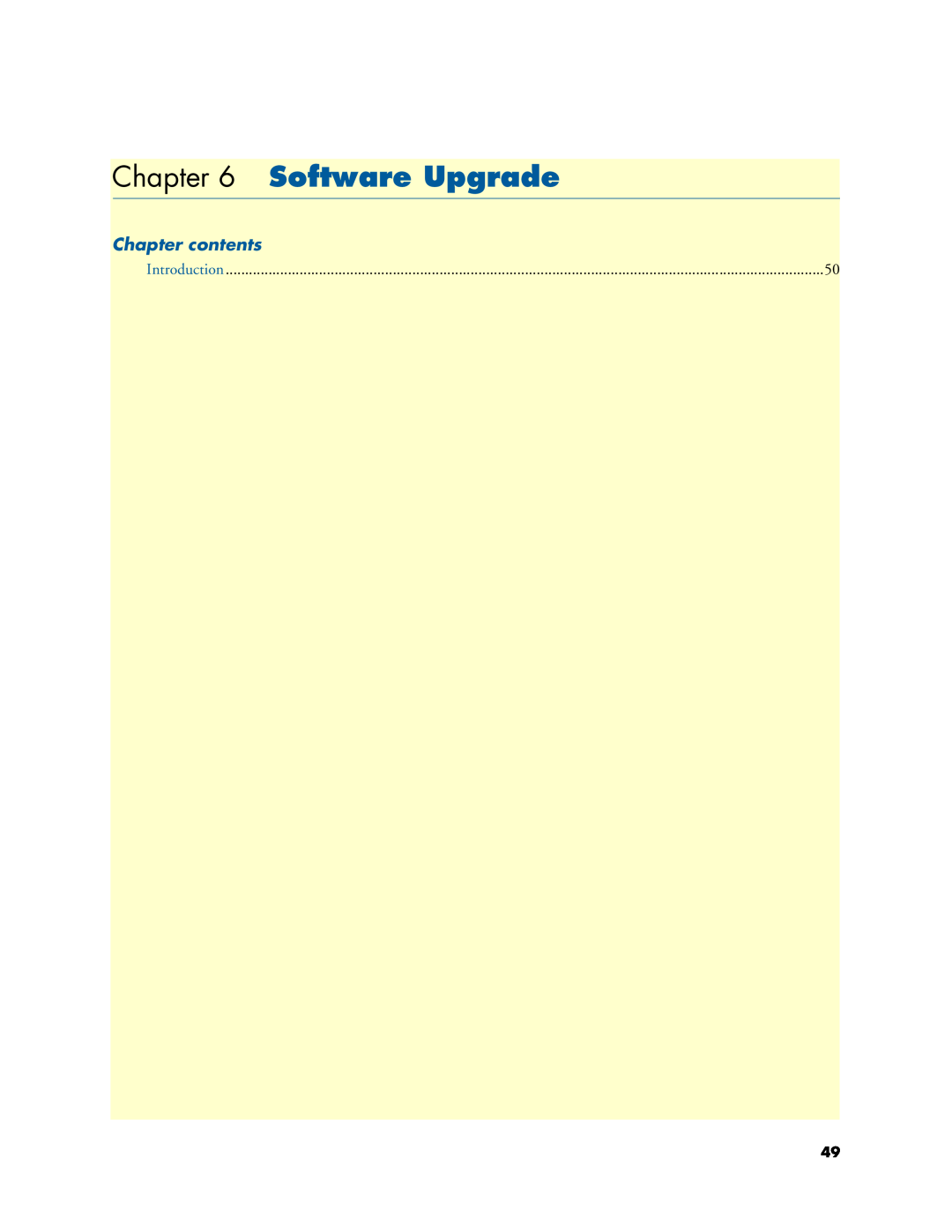 Patton electronic 3088A manual Software Upgrade, Chapter contents 
