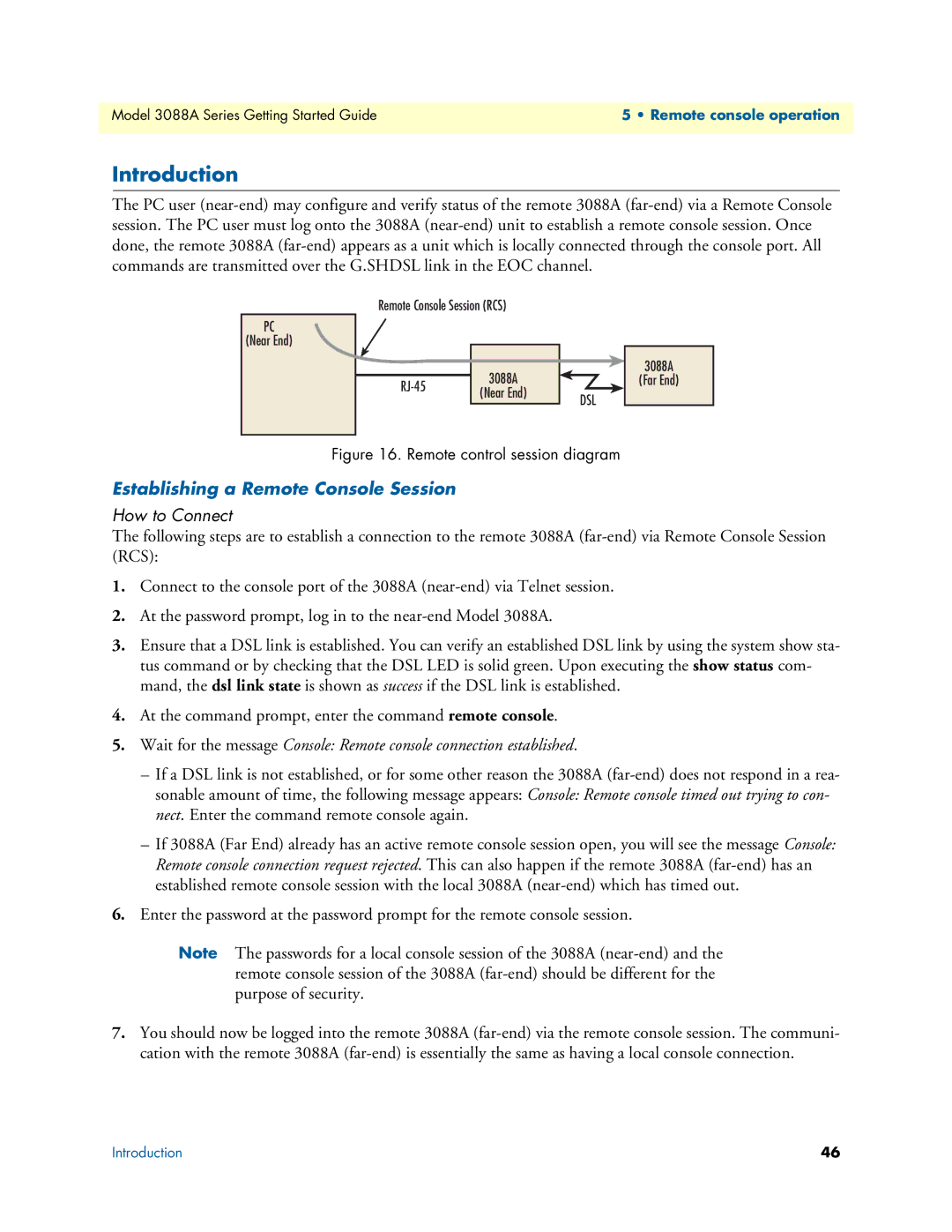 Patton electronic 3088A manual Establishing a Remote Console Session, How to Connect 