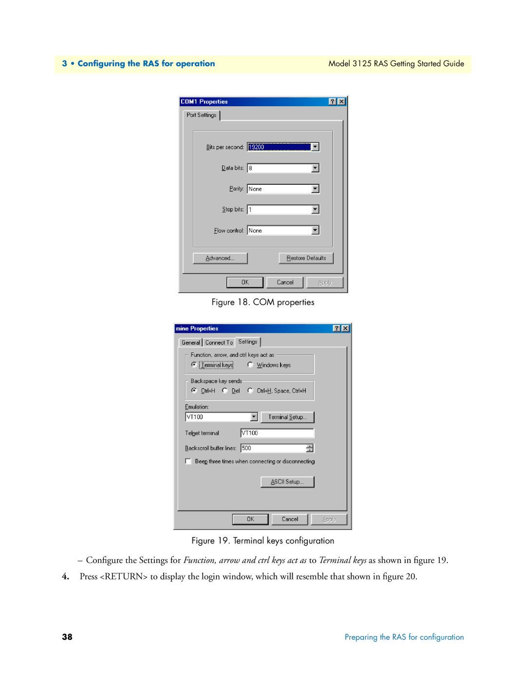 Patton electronic 3125 manual COM properties 