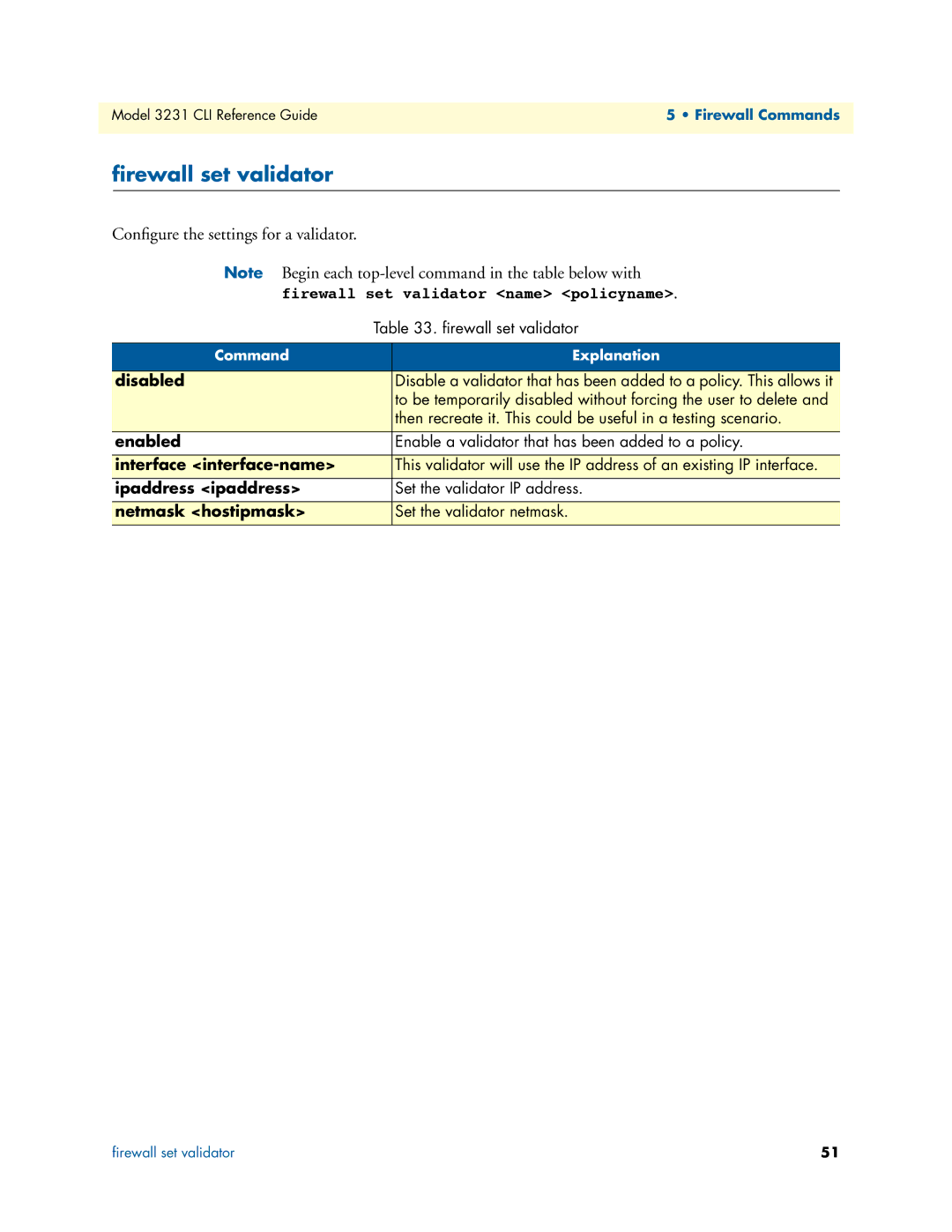 Patton electronic 3231 manual ﬁrewall set validator, Conﬁgure the settings for a validator 