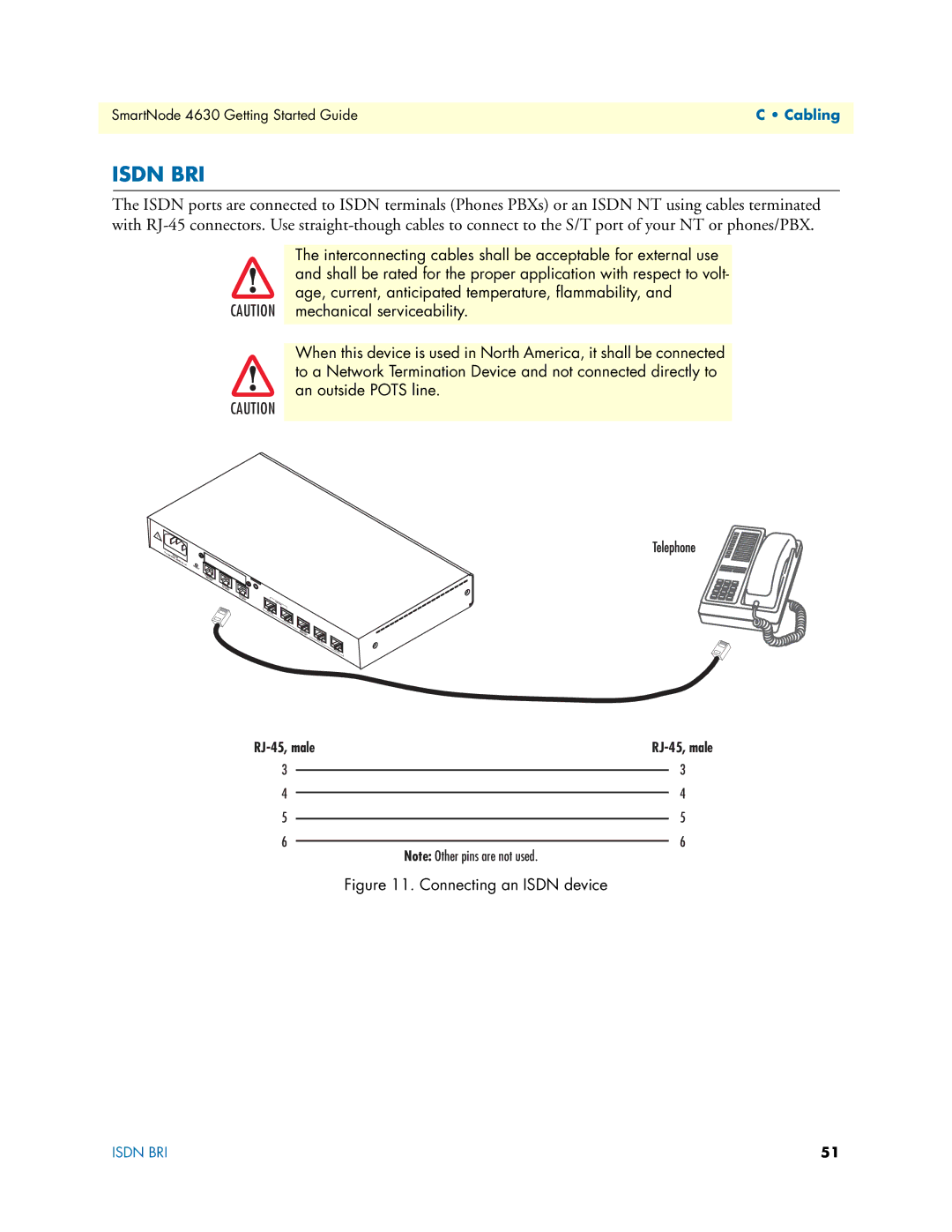 Patton electronic 4630 Series manual Isdn BRI 