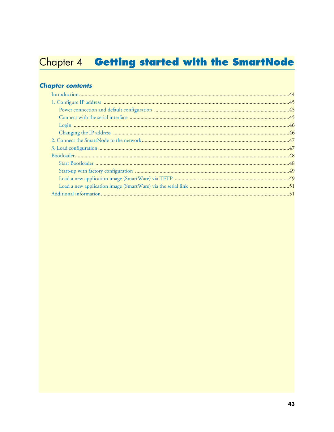 Patton electronic 4830 manual Getting started with the SmartNode, Chapter contents 