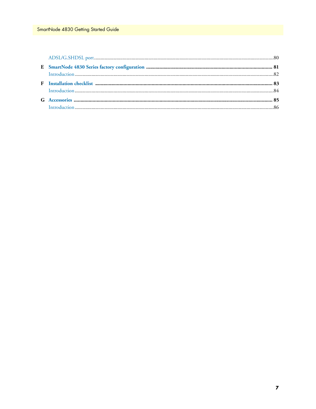 Patton electronic manual SmartNode 4830 Series factory configuration 