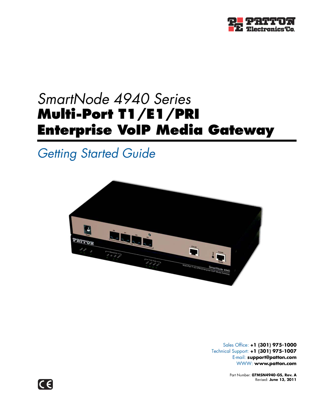 Patton electronic manual SmartNode 4940 Series 