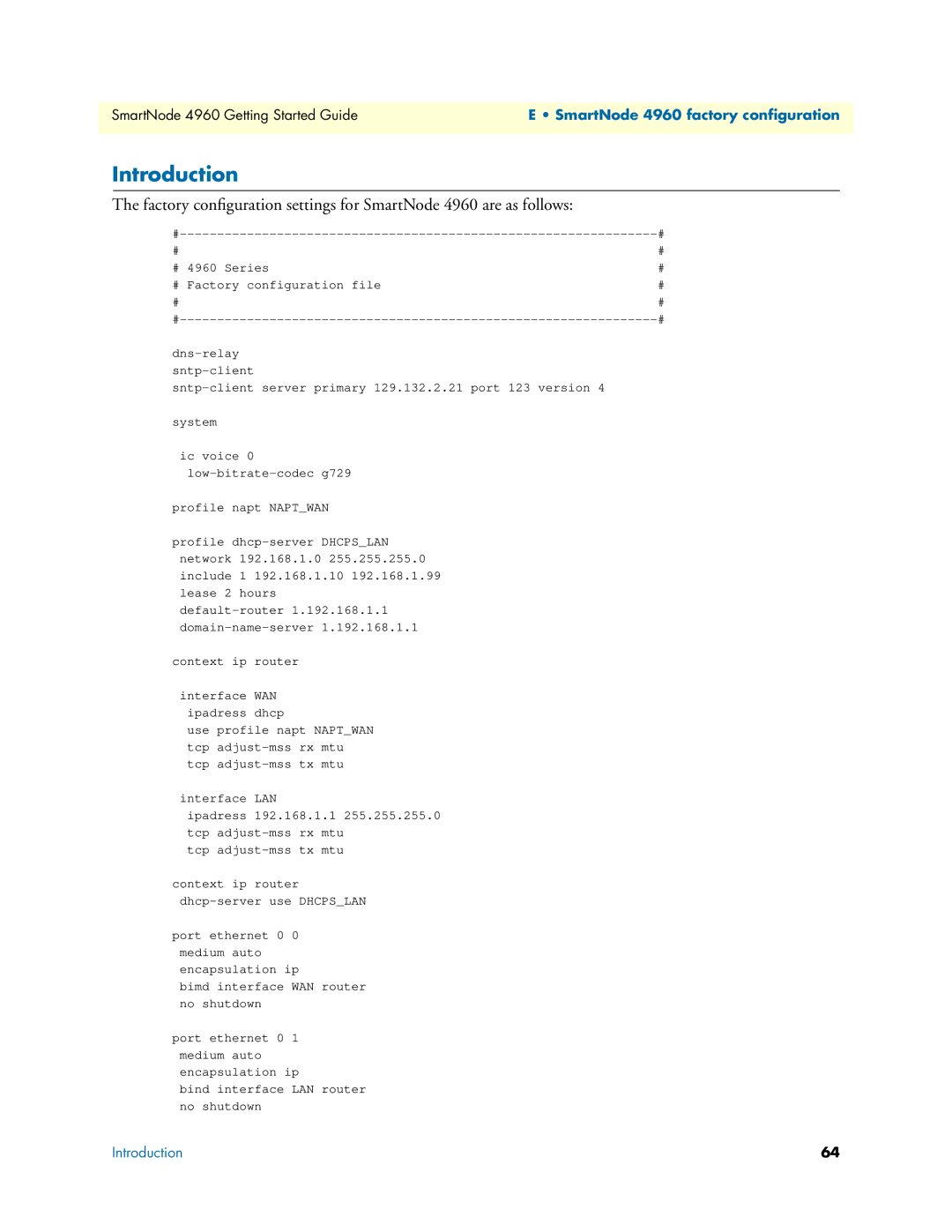 Patton electronic 4960 Series manual Introduction 