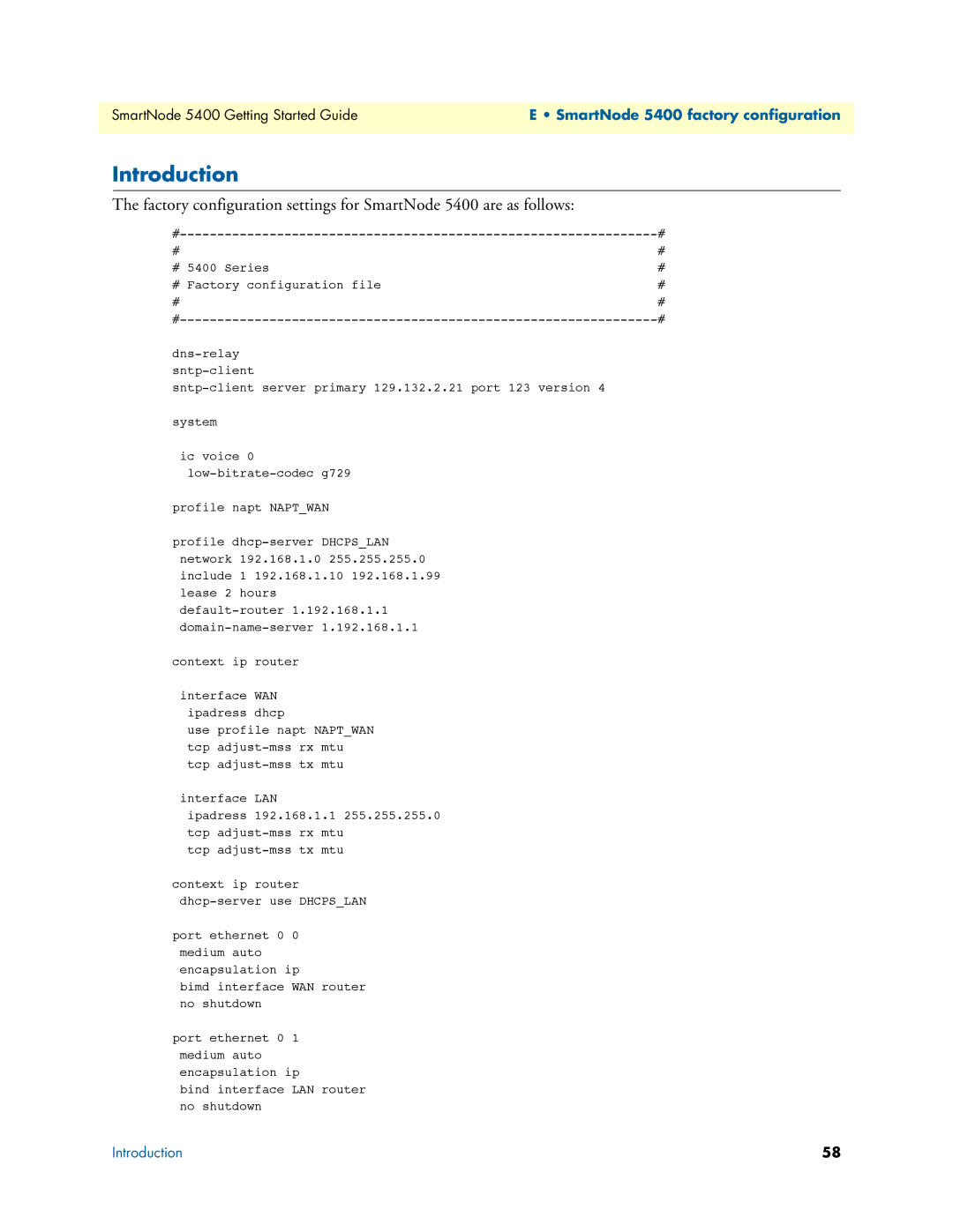 Patton electronic 5400 manual Introduction 