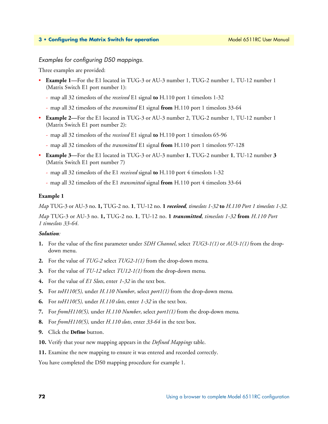 Patton electronic 6511RC user manual Solution 