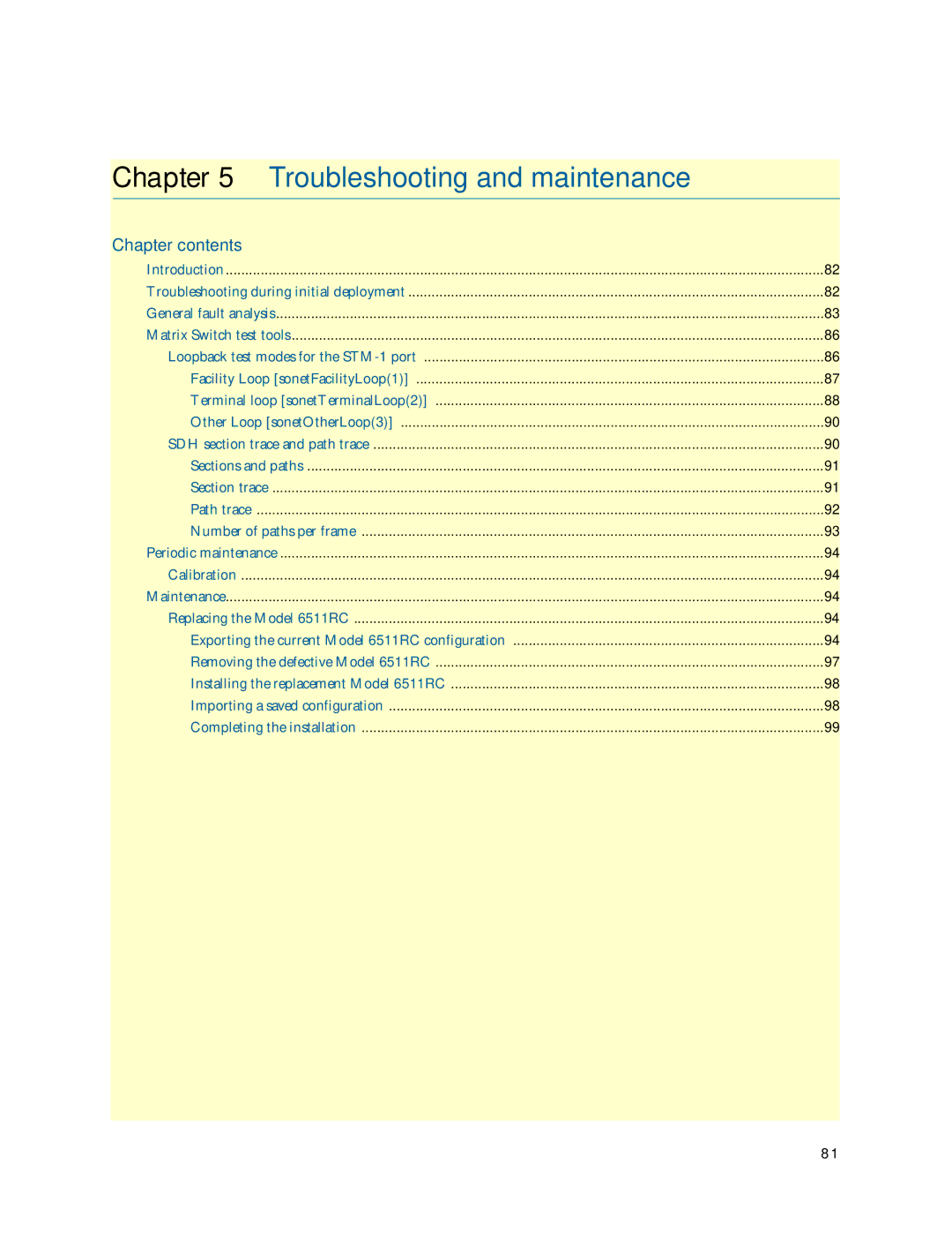 Patton electronic 6511RC user manual Troubleshooting and maintenance 