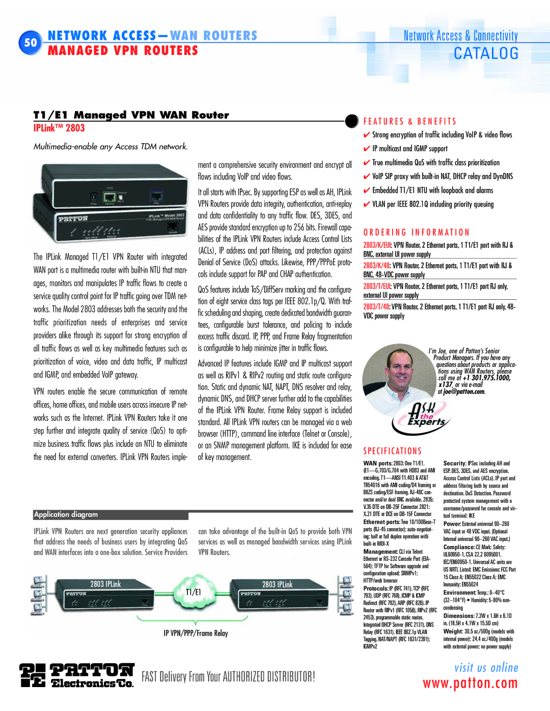 Patton electronic ACC-S02 manual T1/E1 IP VPN/PPP/Frame Relay, Tual terminal IKE 