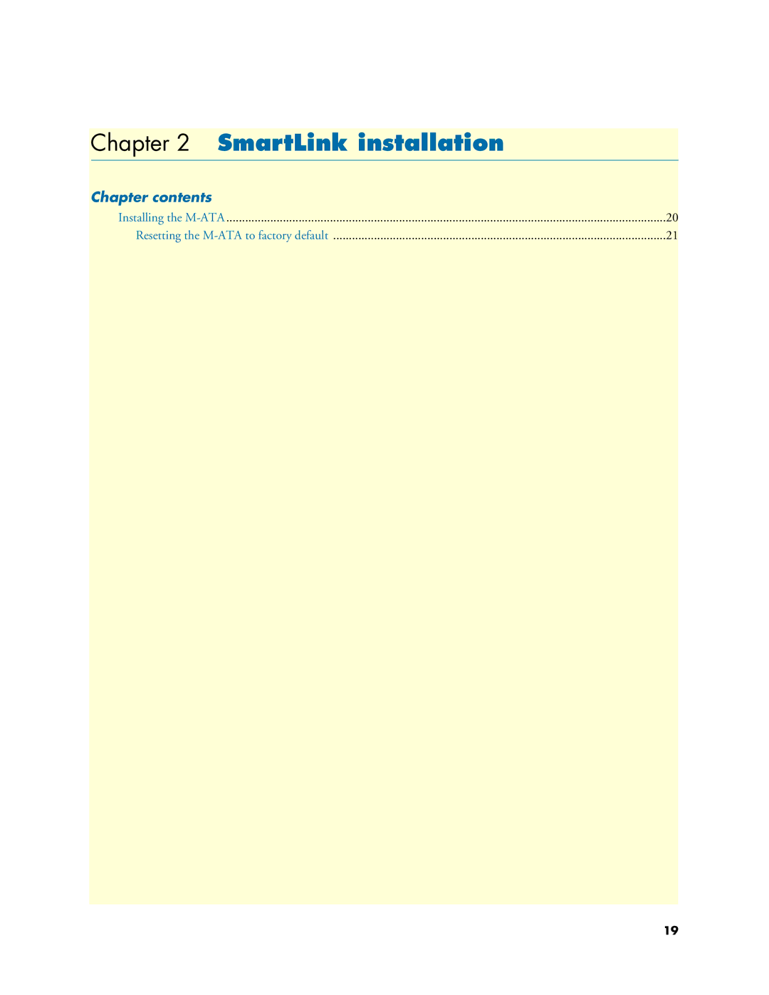 Patton electronic M-ATA manual SmartLink installation 