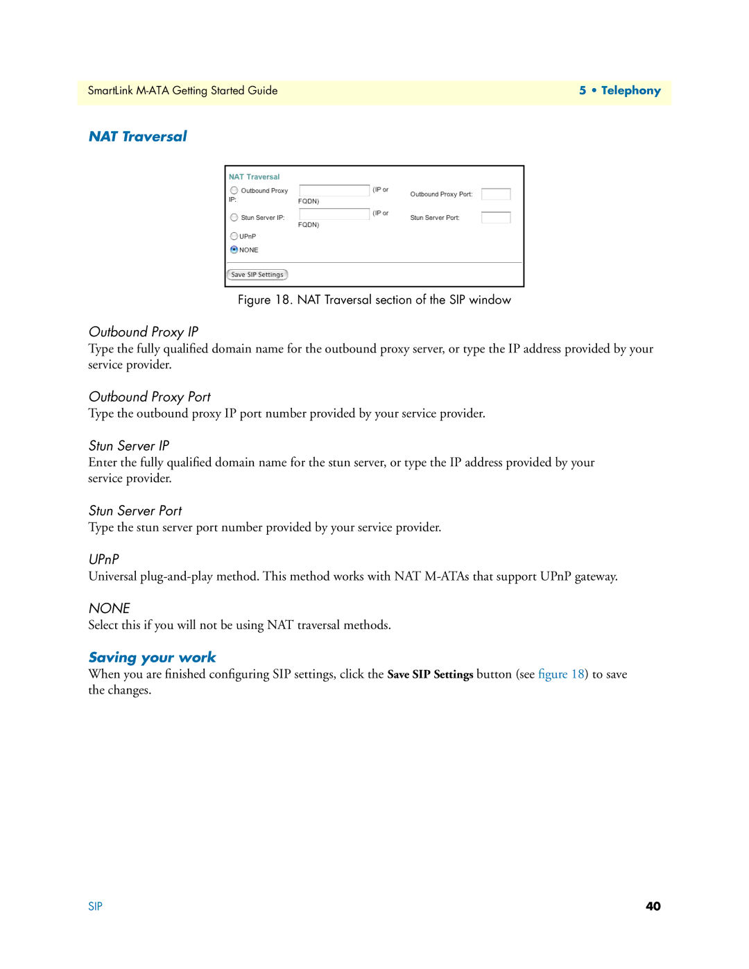 Patton electronic M-ATA manual NAT Traversal 