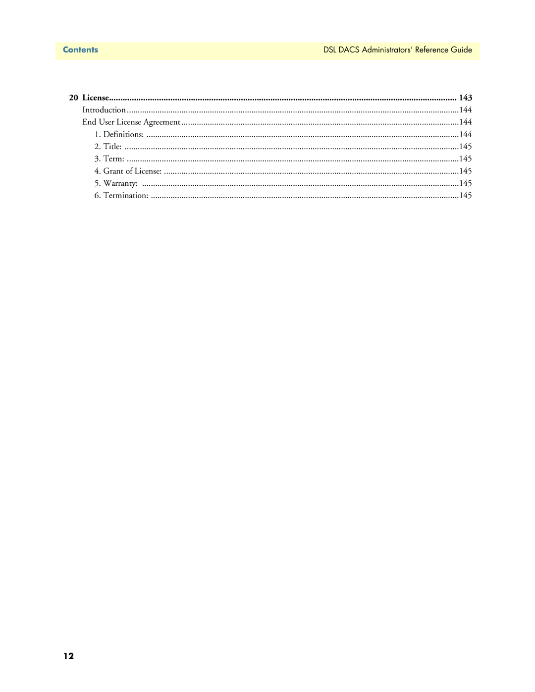 Patton electronic Model 2604 manual License 143 