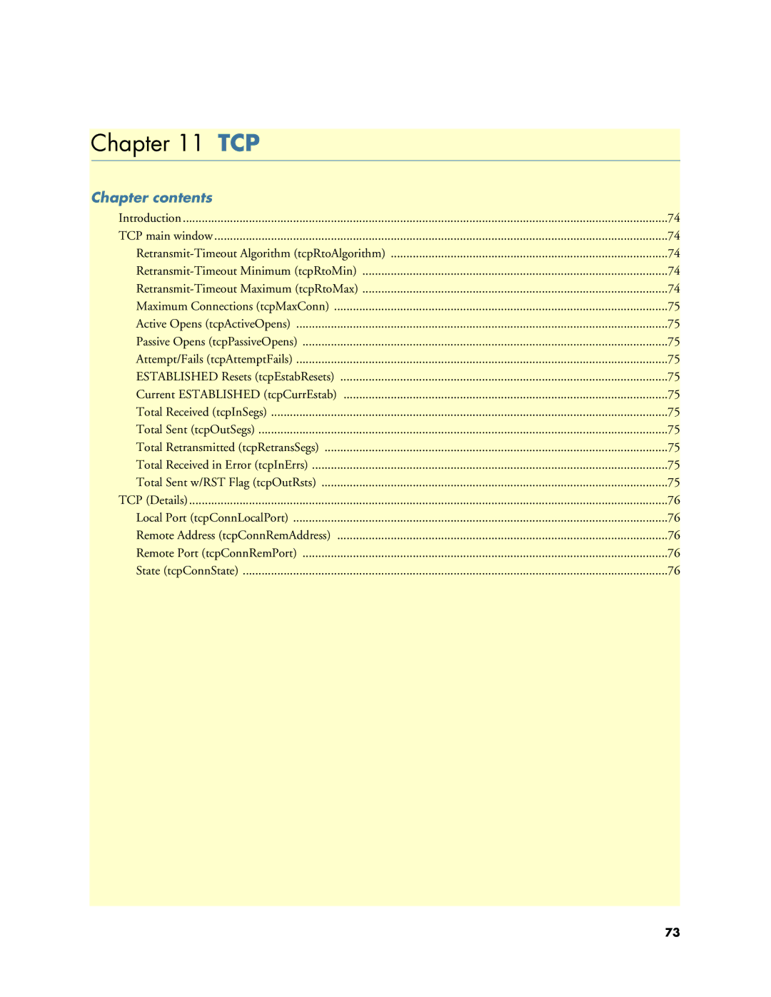 Patton electronic Model 2604 manual Tcp 