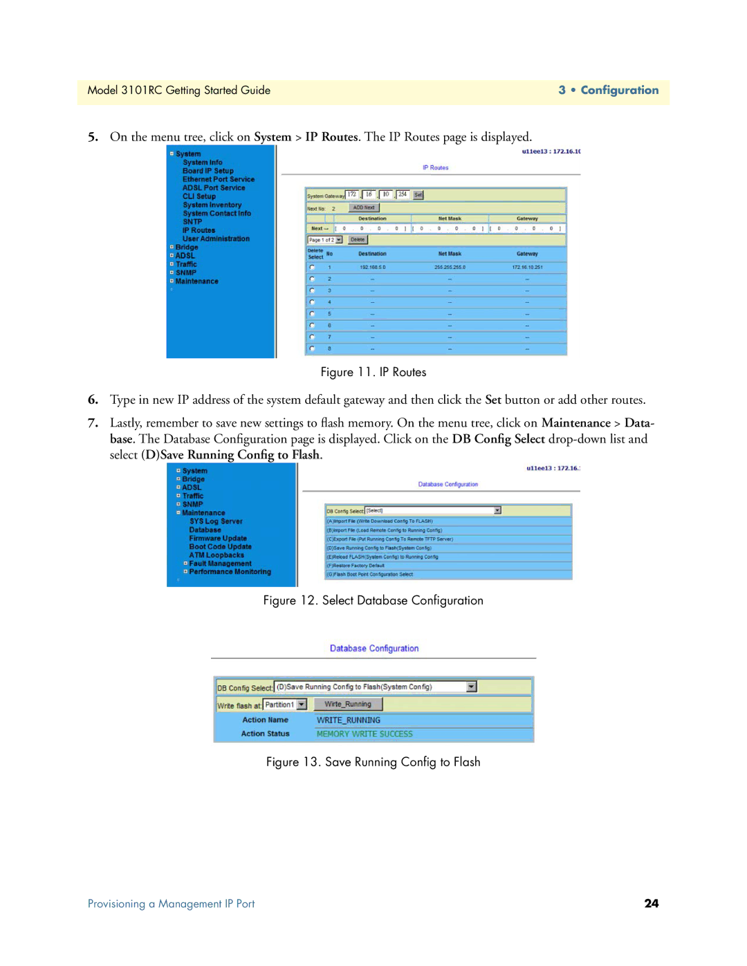 Patton electronic Model 3101RC manual IP Routes 